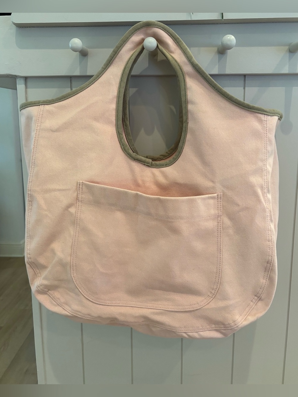 French Market Canvas Tote Pink Petit Bateau